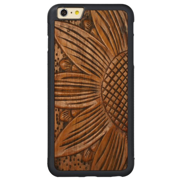 Wooden Sunflower Wood iPhone 6 6S Plus Covers Carved® Cherry iPhone 6 Plus Bumper Case