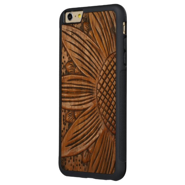 Wooden Sunflower Wood iPhone 6 6S Plus Covers Carved® Cherry iPhone 6 Plus Bumper Case