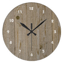 Wooden Texture Clock