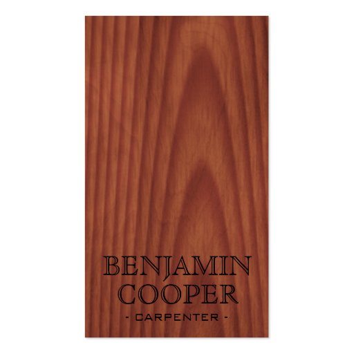 Wooden Texture - Style C Business Cards