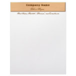 Wooden Textured Business Stationary Letterhead Design