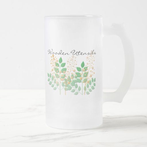 Wooden Utensils Frosted Mug