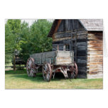 Wooden Wagon Greeting Card cards