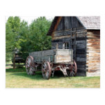 Wooden Wagon Postcard postcards
