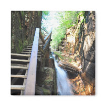 Wooden Walkway Waterfall Flume Gorge NH Magnet