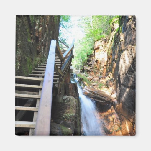Wooden Walkway Waterfall Flume NH Zazzle