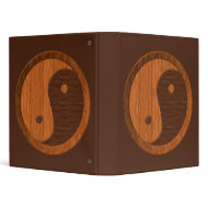 Wooden Yin Yang Binder binder
