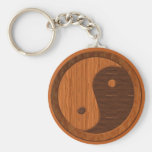 Wooden Yin Yang Key Chain