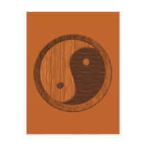 Wooden Yin Yang Postcards
