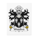 Woodford Family Crest postcards