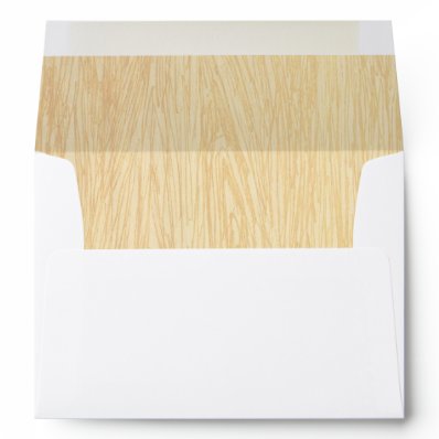 Woodgrain Liner - Light Brown Envelopes