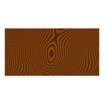 Woodgrain Textured Photo Greeting Card