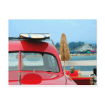 Woodie at the beach postcards