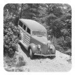 Woodie in the Woods, 1930s Square Stickers