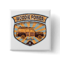 Woodie Wagon Button