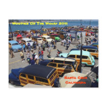 Woodies On The Wharf Santa Cruz 2011 Postcard