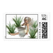 Woodland Angel Postage Stamp