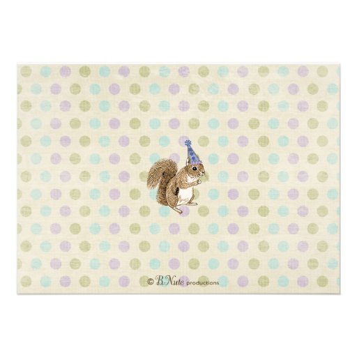 Woodland Animal Party Invitation