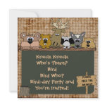 Woodland Animals Custom Birthday Invitation
