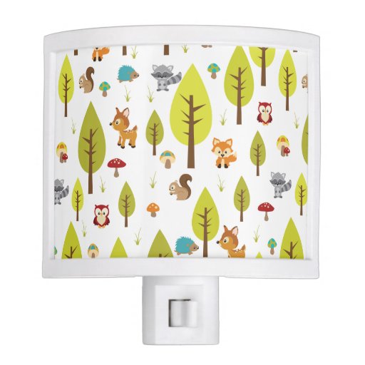 Woodland Animals Night Light Zazzle