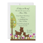Woodland Baby Deer Baby Shower Invitation