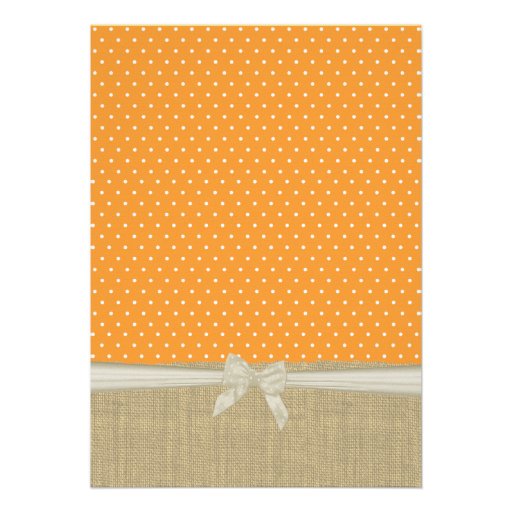 Woodland Baby Shower Deer and Burlap Personalized Invitation