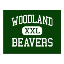 Woodland - Beavers - High - Woodland Washington Postcard