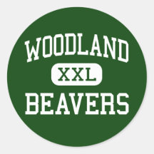 Woodland - Beavers - High - Woodland Washington Stickers