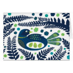 woodland bird greeting card