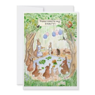 Woodland Birthday Party Invitation