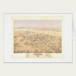 Woodland, CA. Panoramic Map (1874A) cards