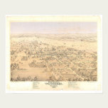 Woodland, CA. Panoramic Map (1874A) posters
