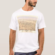 Woodland, CA. Panoramic Map (1874A) t-shirts by Bancroft Woodland, CA. Panoramic Map (1874A) t-shirts