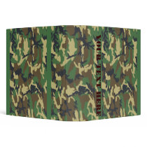 Woodland Camo Vinyl Binders