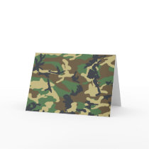 Woodland Camo Greeting Card