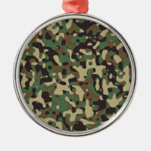 Woodland Camo Christmas Ornaments