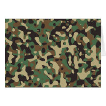 Woodland Camo Greeting Cards