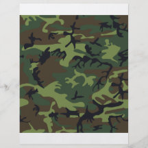 Woodland Camo Personalized Flyer
