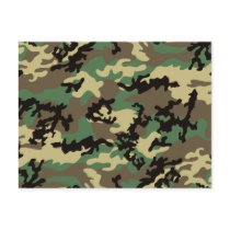 Woodland Camo Postcard