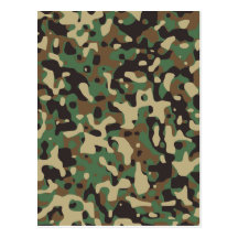 Woodland Camo Postcard