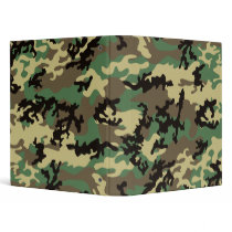 Woodland Camo School Binder