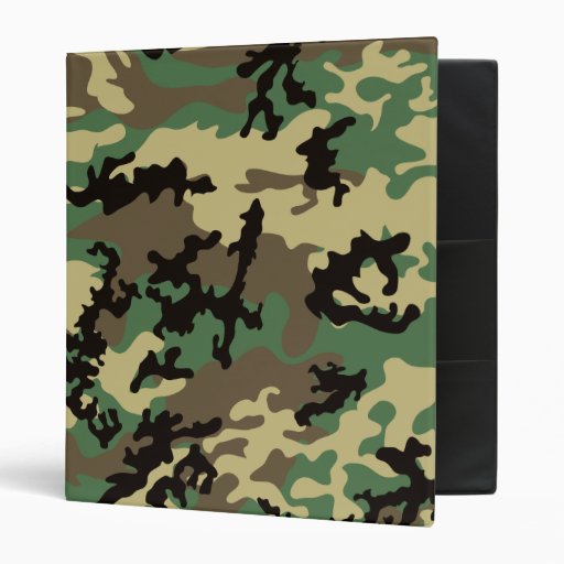 Woodland Camo School Binder | Zazzle