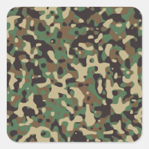 Woodland Camo Stickers