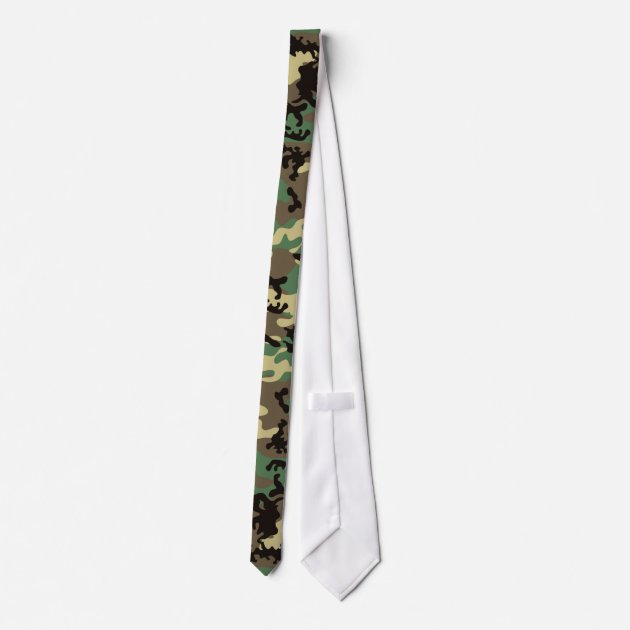 Woodland Camo Tie-2