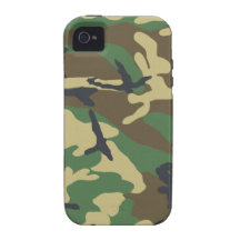 Woodland Camouflage Design iPhone 4 Case