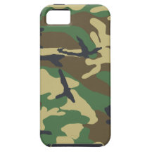 Woodland Camouflage Design iPhone 5 Cases