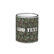Woodland Camouflage Military Background Mug