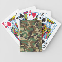 Woodland Camouflage Playing Cards