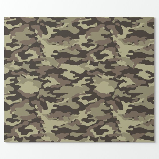 Woodland Camouflage Stylish Pattern Wrapping Paper-1