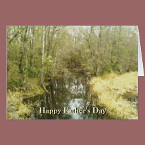Woodland Creek Landscape Photo Fathers Day cards